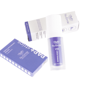 Teeth whitening pap plus strips and v34 colour corrector