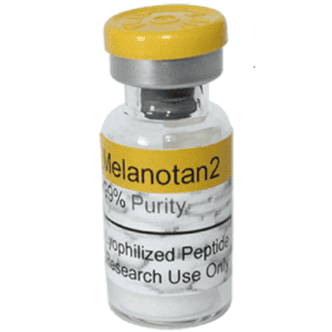 Melanotan 2 peptide vial – injectable tanning solution close-up