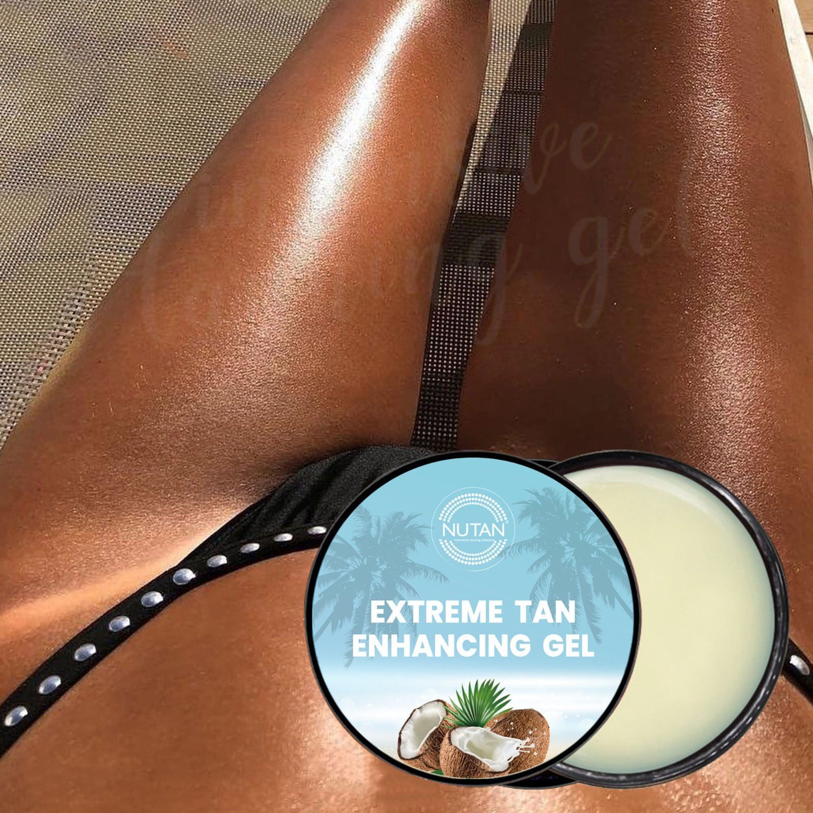 NuTan coconut tanning gel – tropical bronzing gel alternative to tanning injections